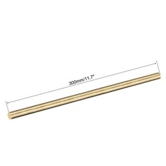 8mm Diameter 300mm Length Brass Solid Round Rod for DIY Craft