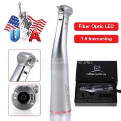 Dental 1:5 Increasing Contra Angle Hand Piece Fiber Optic LED Light NSK AIARR