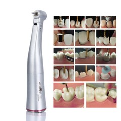 NSK Style Dental LED Electric Handpiece 1:5 Contra Angle Fiber Optic High Speed