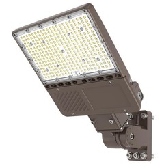 200W LED Shoebox Area Light Outdoor Street Parking Lot Pole Fixture Dusk To Dawn