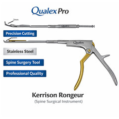 Premium German Kerrison Rongeur Rotating Shaft Stainless Steel 1+2mm