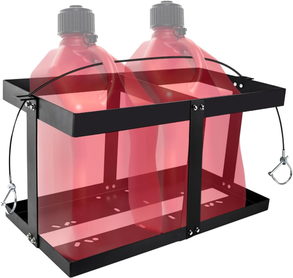 Gas Can 5 Gallon Fuel Container Holder,Fits Two 5 Gallon Gas Can,Compatible with