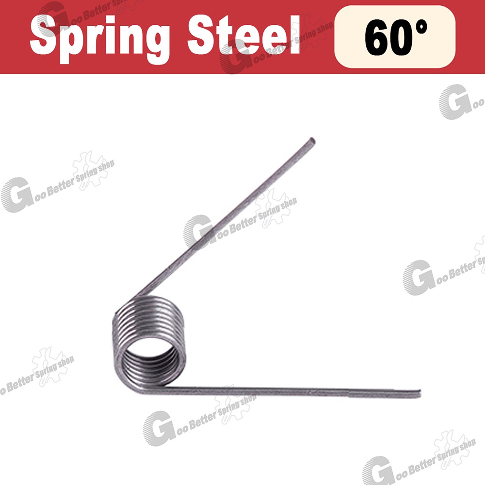 Torsion Spring 3-9 Coil (10 pcs), 0.8mm Wire dia, 5 ~ 10mm OD, Left spring Steel
