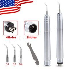 Dental Ultrasonic Air Perio Scaler Handpiece Hygienist 2/4 Holes with 3 Tips