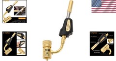 Durable MAPP Gas Turbo Torch with Rotatable Head – Perfect for HVAC and Plumbing