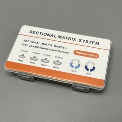 Dental Sectional Matrix Bands with Niti Clamps For Rubber Dam Autoclavable 135°C