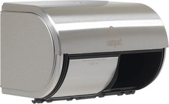 Georgia-Pacific 56798 Compact 2-Roll Side by Side Tissue Dispenser Stainless