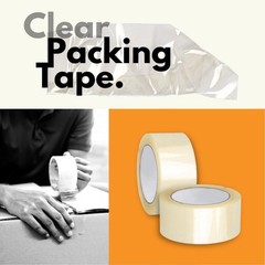 2″ x 55 Yards (165 ft) Carton Box Sealing Packaging Packing Tape 2 Mil 72 Rolls