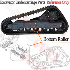 2/4/6/8PCS Track Roller Bottom Roller for IHI IHI30NX-2 Excavator Undercarriage