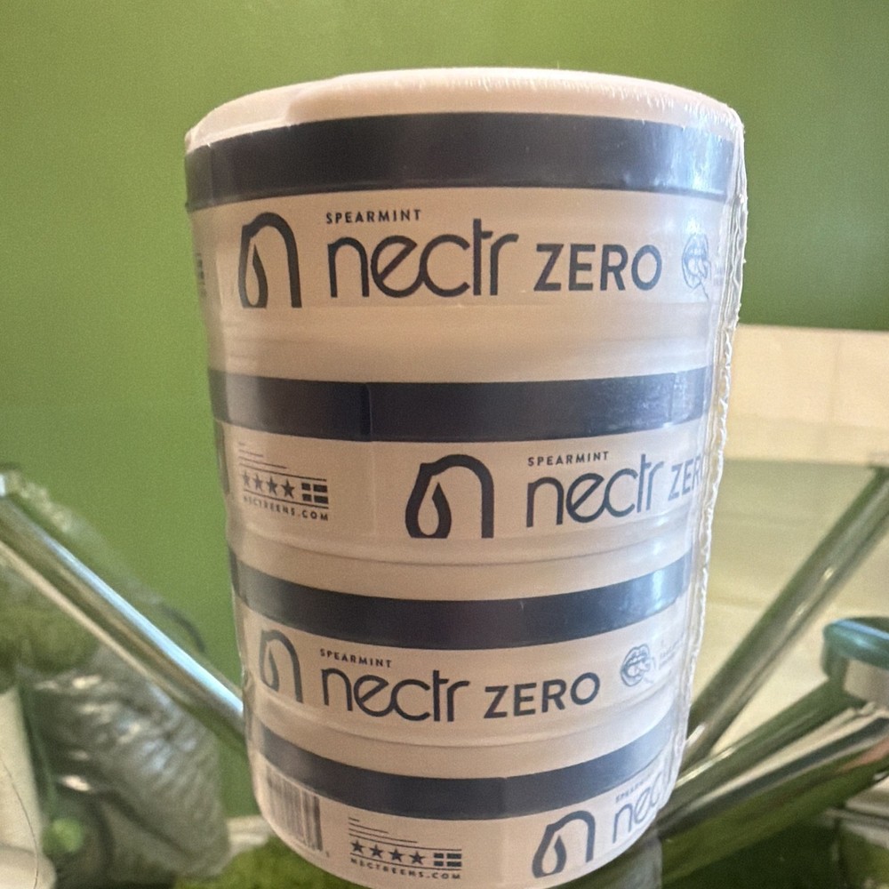 nectr ZERO Spearmint Pre-Printed Sealing Tape 2in x 450 yds White/Blue