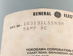 New GE General Electric 50-103131-LSSN7M Type AB40 Ammeter 0-400A 5A Full Scale