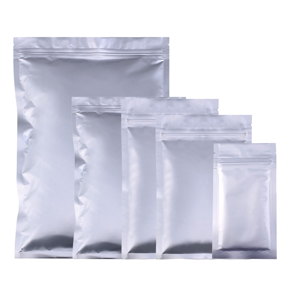 New Flat Silver Heavy Duty Mylar QuickQlick™ Bag Pouch Variety QTY Sizes