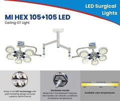 Common Arm Ceiling mounted Double Dome LED OT Light Surgical Operating Light