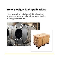 IDL Packaging Portable 1/2″ x 200′ Steel Strapping Kit, 1100 lbs Break Strength
