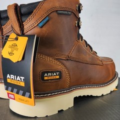 9 MEN – Ariat Rebar Lift 6″ H2O – COMP TOE / WP/ EH – Brown LEATHER- 10046876
