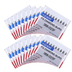 AZDENT Dental Diamond Burs FG Burs Football Shape Fine 379-023F/368-023F Red USA