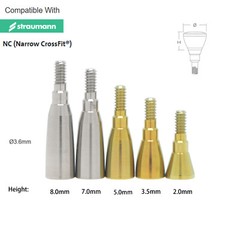 5Pcs/Set US Dental Healing Abutment Cap NC/RC for Straumann ITI-Bone Level NC/RC
