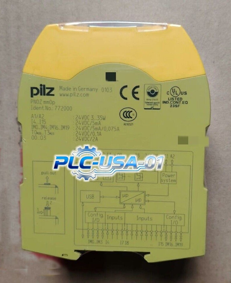772000 1PCS Brand New Pilz 772000 mm0p 24VDC Safety Relay Fast delivery