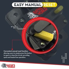 30A-300A Amp Waterproof Circuit Breaker Auto/Marine/Solar 12-48V DC Manual Reset