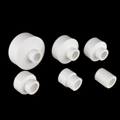 White PPR Pipe Fitting Straight Reducing/Equal Diameter 20/25/32/40/50/63mm