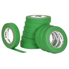 10pk 1″ x 60yd STIKK Green Painters Tape 14 Day Easy Removal Trim Edge Finishing
