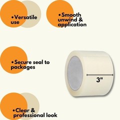 12 Rls Shipping Packaging Box Packing Sealing Tape 2 mil 2.83″ x 110 Yards 330FT