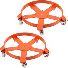 55 Gal Drum Dolly Heavy Duty Barrel Cart 1000/1250lbs with Swivel Casters Steel
