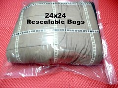 LARGE Reclosable Seal-Top Clear BIG Clothing Merchandise Storage Bags 2 Mil