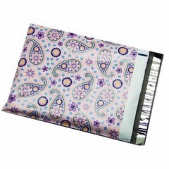 1000 6×9 Purple Paisley Designer Poly Mailers Envelopes Boutique Custom Bags