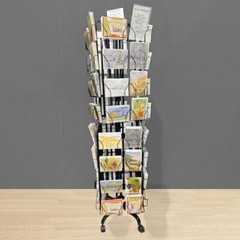 64 Adjustable Pockets Display Rack 5×7 7×5 up to 11″W X 8″T Cards 1.2″ D Pockets