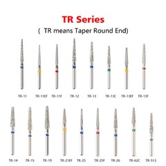 100pcs SANDENT Dental Diamond Burs For High Speed Handpiece Friction Grip 1.6mm