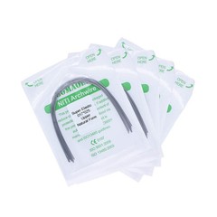 10×Dental Ortho Super Elastic Niti Rectangular Arch Wires Natural 17×25 Upper