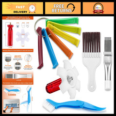 5PCS Air Conditioner Fin Comb Set – Metal & Plastic Comb, FCR6, Brushes Included