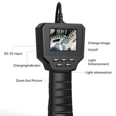 1080P HD LED Handheld Industrial Endoscope 8mm Borescope Inspection Snake Camera