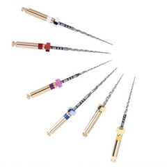 AZDENT Dental Endo Rotary Files Gold Taper NITI Endodontic Root Files SX-F3 25MM