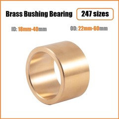 Brass Sleeve Bushing Bearing Sleeveing Shaft Sleeve Shim Spacer ID: 18mm-40mm