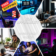 Large Gaming Mouse Pad, Waterproof Extra 31.5L x 15.7W inches, Black