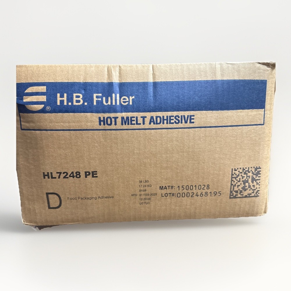 H B Fuller HL7248 Hot Melt Food Packaging Adhesive Glue 38 lb Box