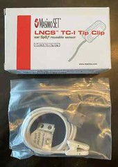 Masimo LNCS-TC-I Tip Clip. White with 3 foot cable. New out of box.