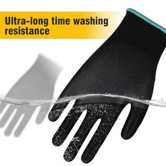 240 Pairs Ultra-Thin Black PU Work Gloves Polyurethane Palm Coated Nylon Safety