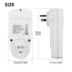 US Plug-in Electricity Power Usage Consumption Meter Energy Monitor LCD Digital