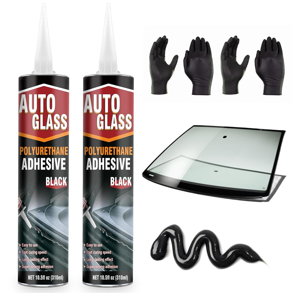 Polyurethane Windshield Sealant, Black Windshield Adhesive – High Viscosity, Fas