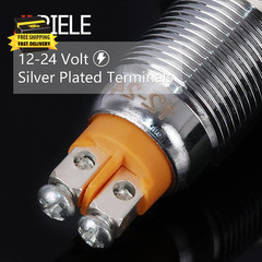Indicator Light 12Mm 1/2″ Waterproof IP67 Metal Signal Lamp 12V AC/DC LED Pilot