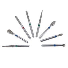 100pcs Dental Diamond Burs Kit for High Speed Handpiece Medium FG 1.6MM AZDENT