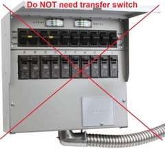 Generator interlock kit for Square D QO and Homeline 150 – 200 Amp Main Panel