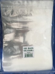 Clear Cello Zipper Zip Lock Seal Top Reclosable Hang Hole Plastic Poly Bags 2Mil