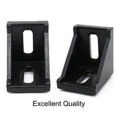 10 Sets 1.5″ x 1.5″ 1515 Series Aluminum Extrusion Profiles Connector Black B…