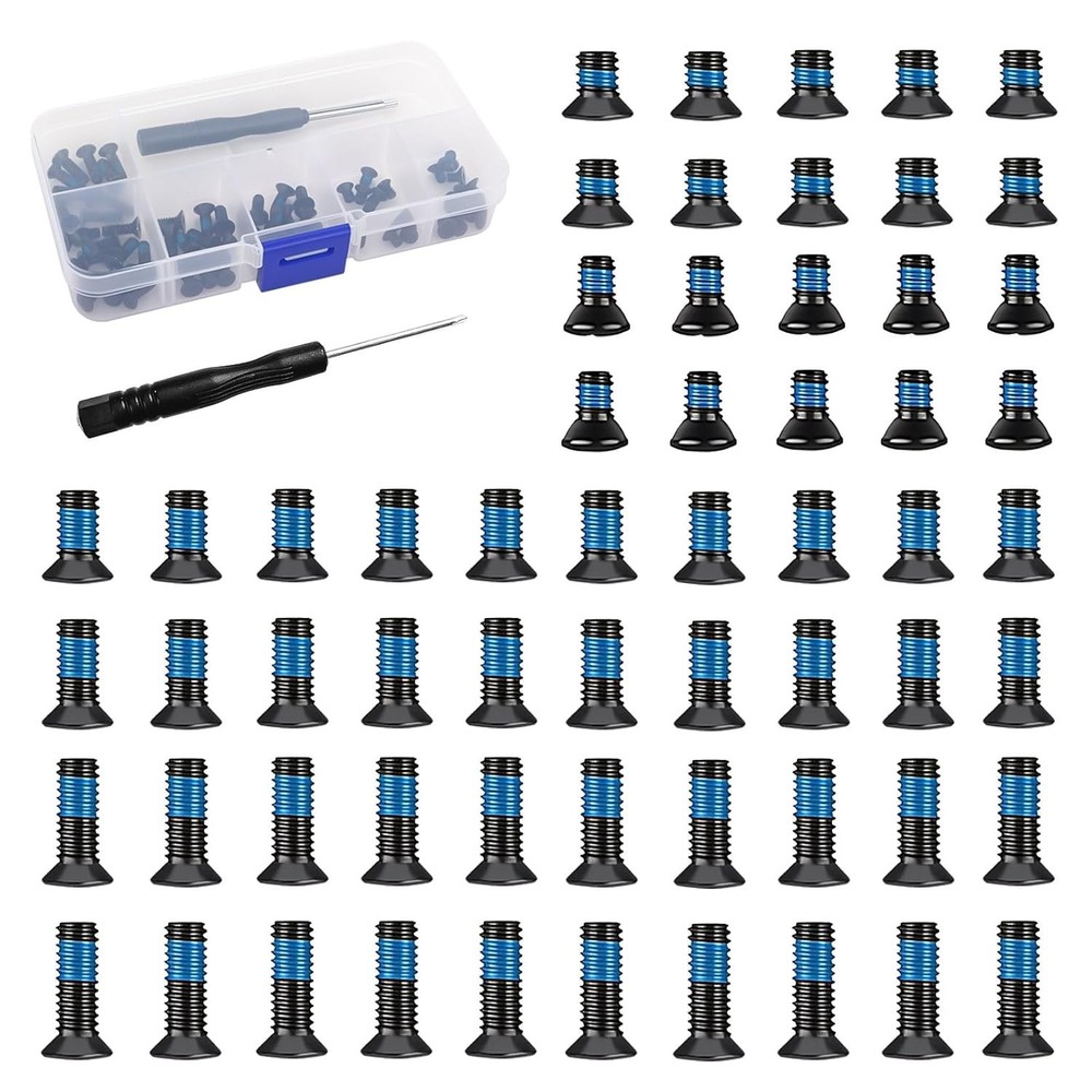 61Pcs Red Dot Sights Screws Kit Alloy Steel Flat Head Screws for Optics Mount…