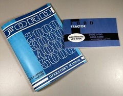 Ford 2000 3000 4000 5000 Tractor Operators Owners Manual All Purpose Lcg W/ Log