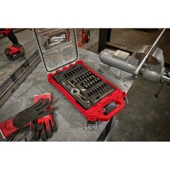 Milwaukee 49-22-5603 38PC Metric Tap & Die PACKOUT Set w/ Hex-LOK 2-in-1 Handle